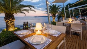Het 7 Palms restaurant in Split met een prachtig uitzicht