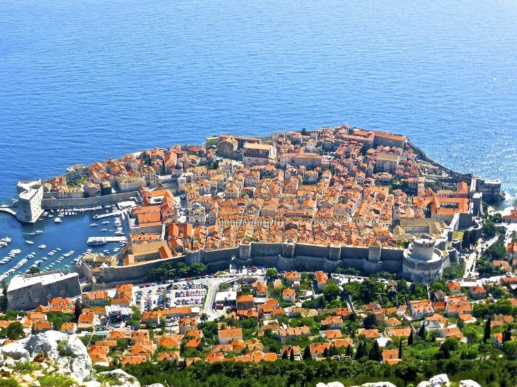 Uitzicht op de stad Dubrovnik
