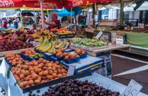 De groene markt in Trogir