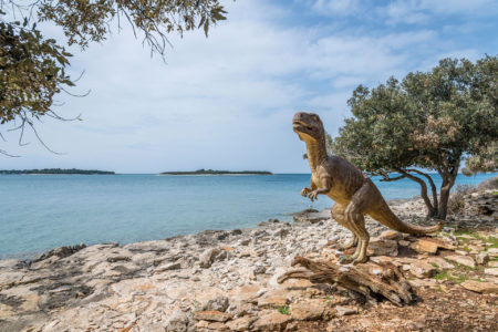 Voetsporen van Dinosaurussen op de Brijuni eilanden