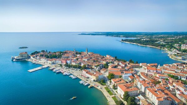 De stad Porec in Kroatië