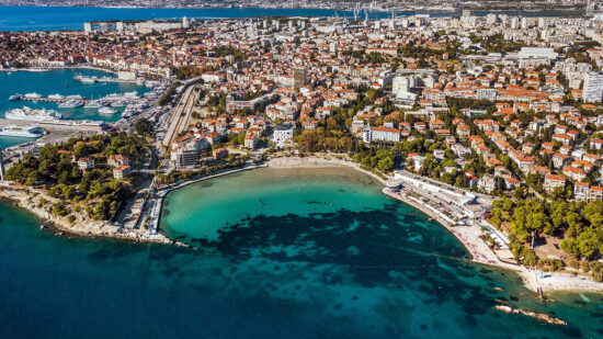 Het bacvice strand in Split