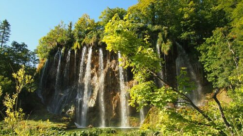 Watervallen van nationaal park plitvice