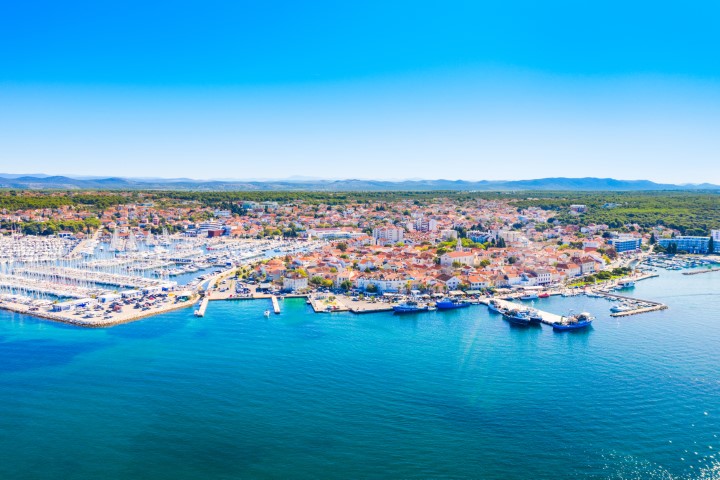 De haven van Biograd na Moru in Kroatië