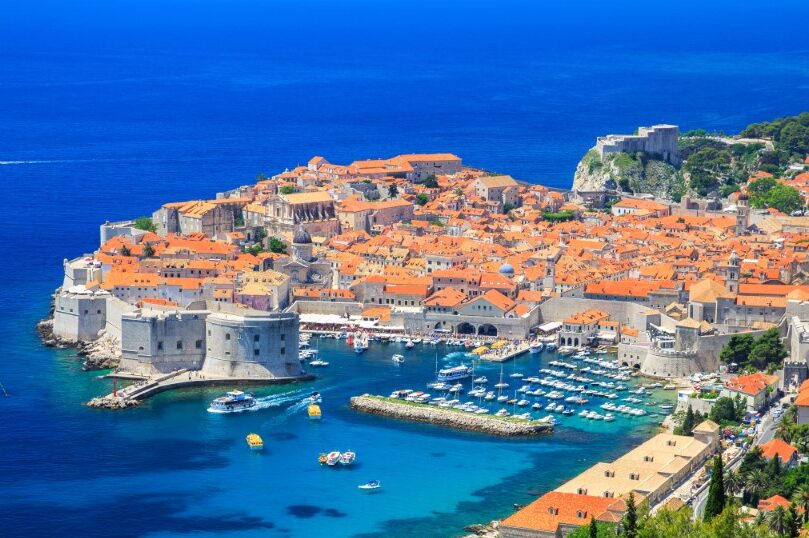 De stad Dubrovnik in Kroatië