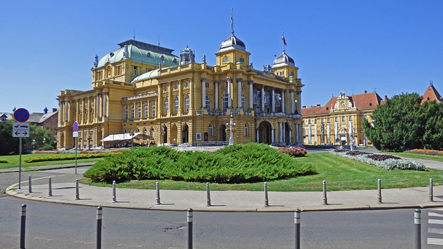 Het nationaal theater in Zagreb