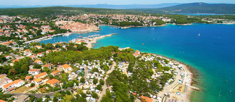 Camping jezevac op het eiland krk in kroatie