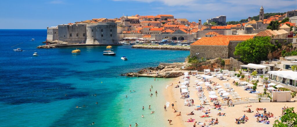 Copacabana beach in dubrovnik