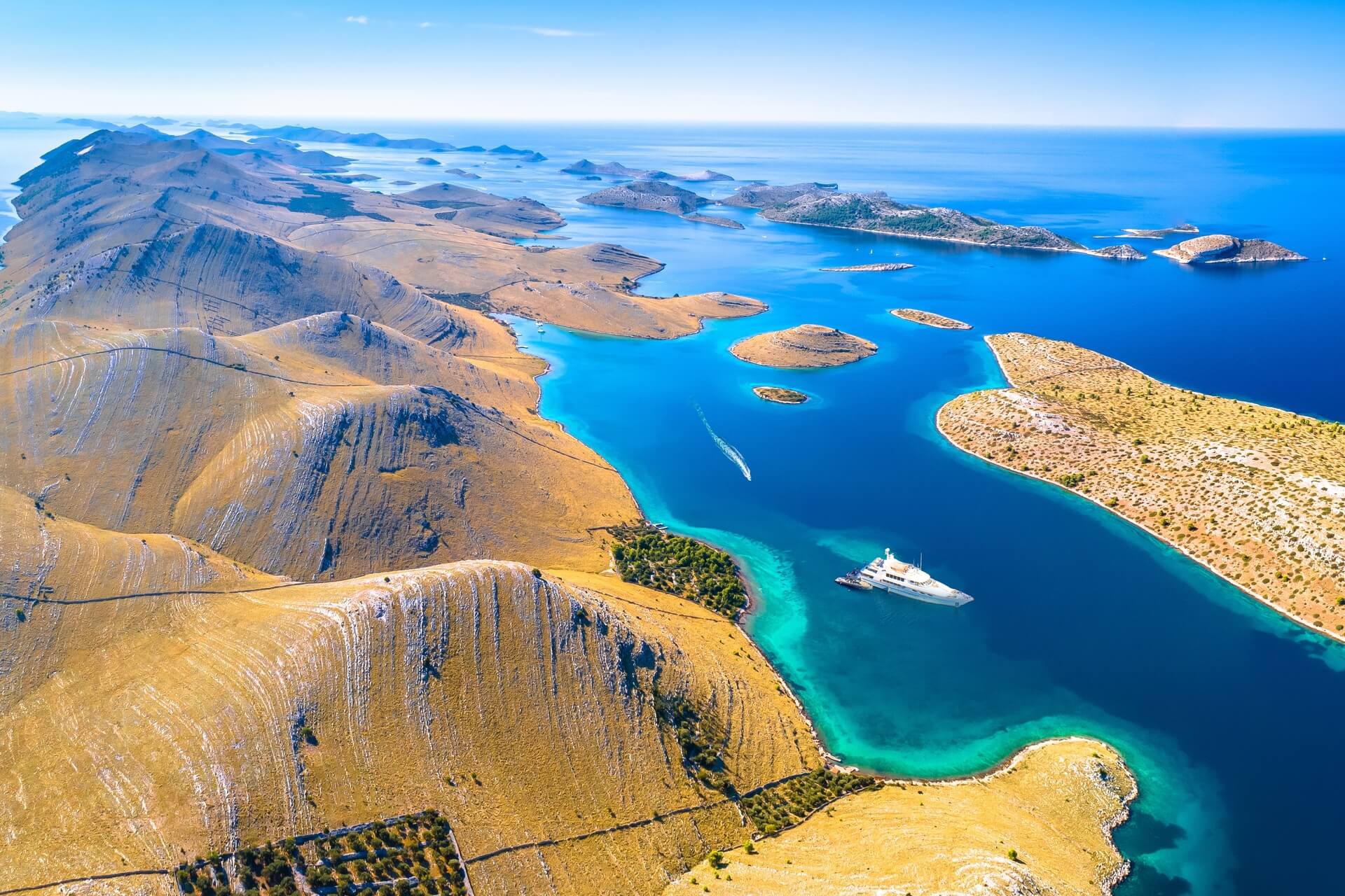 De kornati eilanden in kroatie