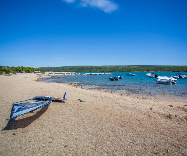 camping lopari in dalmatie strand