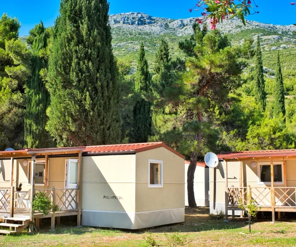 camping perna orebic in dalmatie stacaravan
